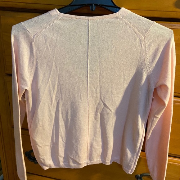 Maje Powder Pink Sweater Side Zipper w/Red Sz 3 - Picture 2 of 5